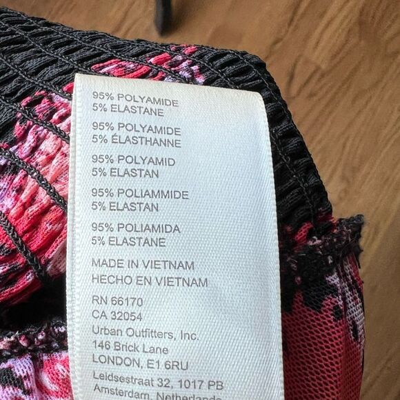 NEW Free People Anything Western Shirt Black Red Print Keyhole Back Sz S - Picture 9 of 9